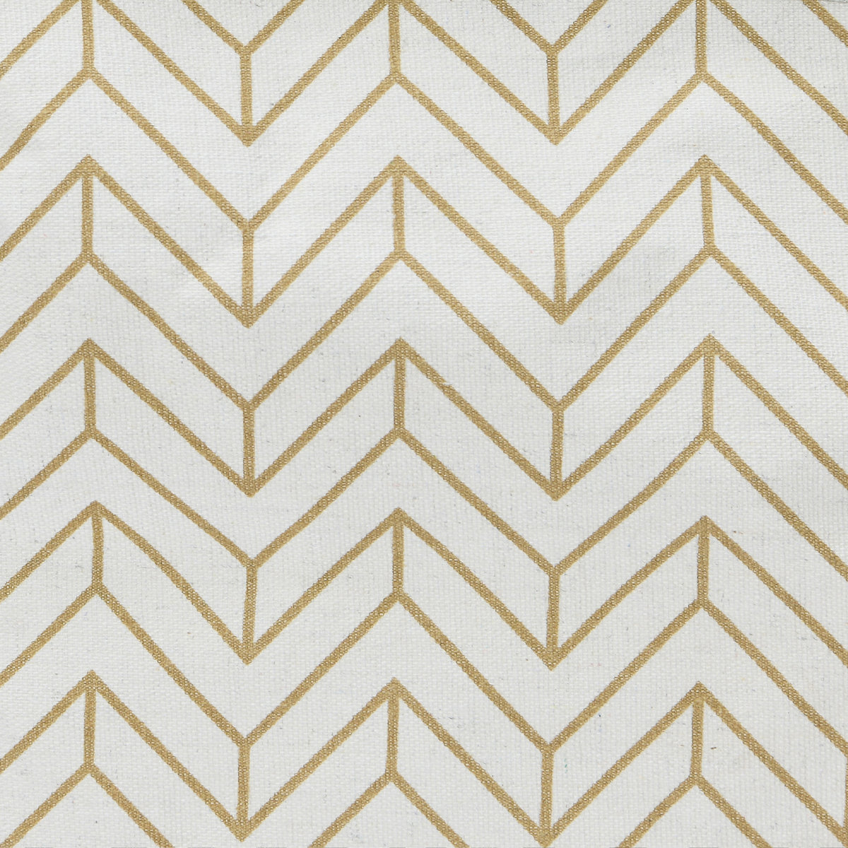 Krush Container Rectangular Laundry Bag with Handles, Tan Chevron